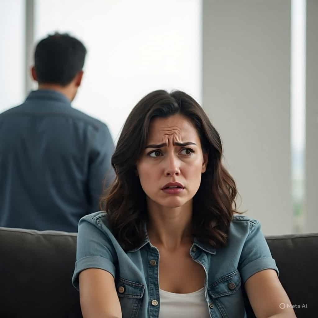 Woman wondering why a man ghosted her, modern dating trend trending in the USA