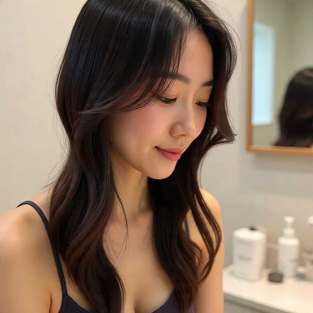 Hair slugging treatment for repairing dry ends – trending Korean hair method in the USA