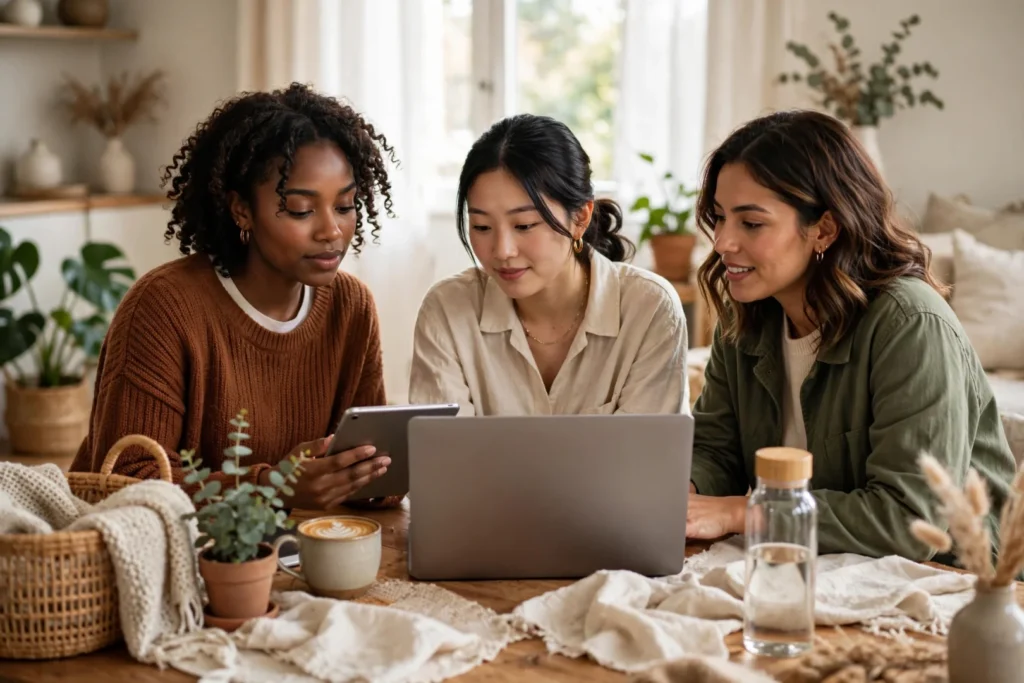 rending in the USA Notion templates for women to organize daily life and boost productivity